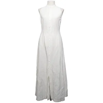 Robe chemise (Blanc) de Cerruti 1881 Coton, Lin, Viscose