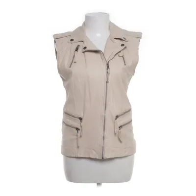 Bikerväst (Beige) från Munderingskompagniet Bomull, Polyester, Skinn
