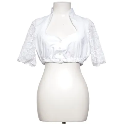 Chemisier Dirndl (Blanc) de Alpentrachten Coton, Polyester