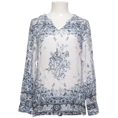 Blouse (Blauw, Wit) van CC Fashion Katoen