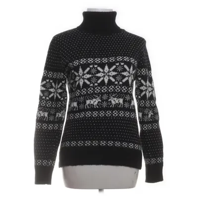 Polotröja (Svart, Vit) från Zorbe Akryl, Alpackaull, Ull