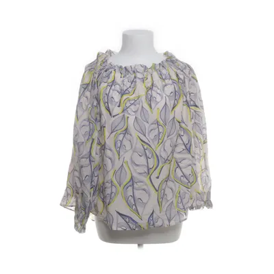 Blouse (White, Multicolored) from Iheart Cotton, Silk