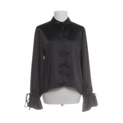Blouse (Black) from Romy x NA-KD Acetate, Polyester