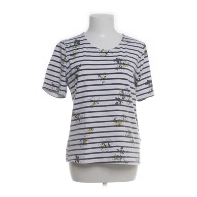 T-shirt (Wit, Blauw) van Amalia Katoen, Elastaan