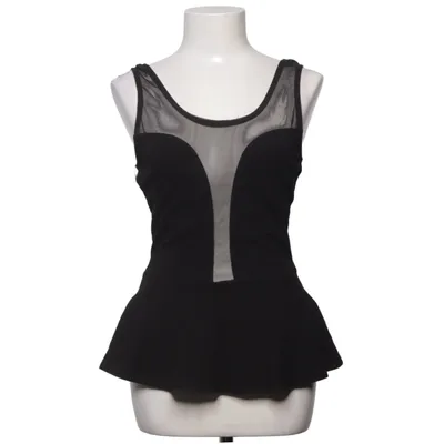 Top péplum (Noir) de Tally Weijl Coton, Élasthane, Polyamide