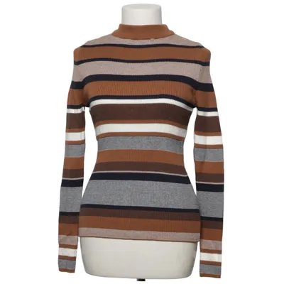 Rollkragenpullover (Braun, Grau, Weiß) von New Look Acryl, Baumwolle