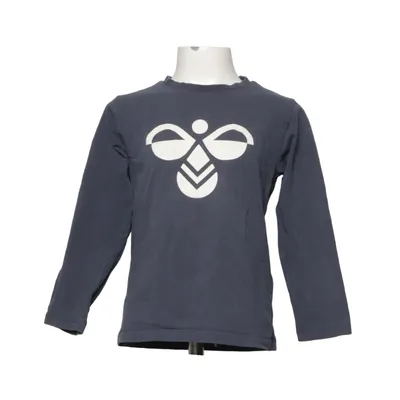 Lange mouwen shirt (Blauw) van Hummel Katoen, Elastaan