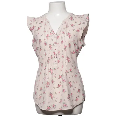 Top (Beige, Multicolored) from ModCloth Elastane, Polyester