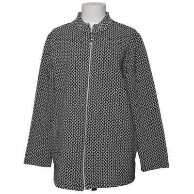 Frakke (Sort, Hvid) fra Feel Good Bomuld, Elastan, Polyester, Viscose