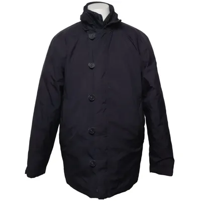 Parka (Black) from Cedrico Down, Feather, Leather, Nylon, Polyester
