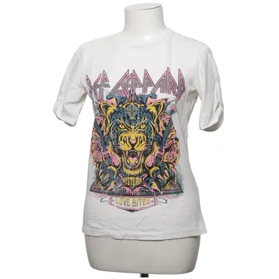 T-shirt (Wit, Meerkleurig) van Def Leppard Organisch katoen