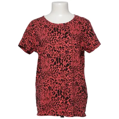 T-shirt (Rood, Zwart) van Geena Katoen
