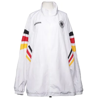 Träningsjacka (Vit, Flerfärgad) från Adidas Bomull, Återvunnen polyester, Viskos