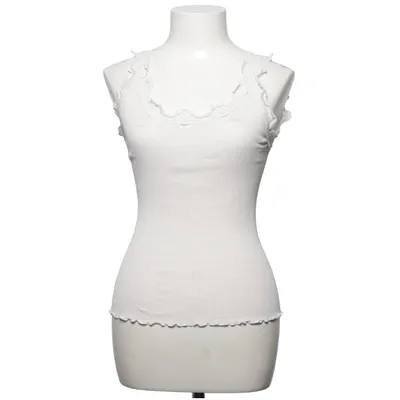 Tanktop (Wit) van Rosemunde Katoen, Zijde