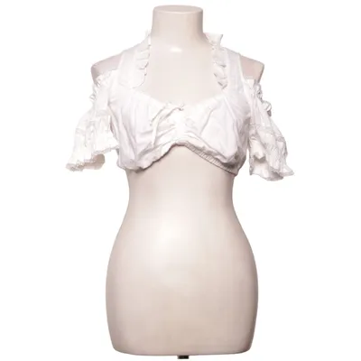Dirndlblus (Vit) från Landhaus Bomull, Polyester