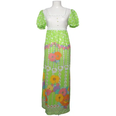 Klänning (Grön, Flerfärgad) från Florelli Bomull, Polyester