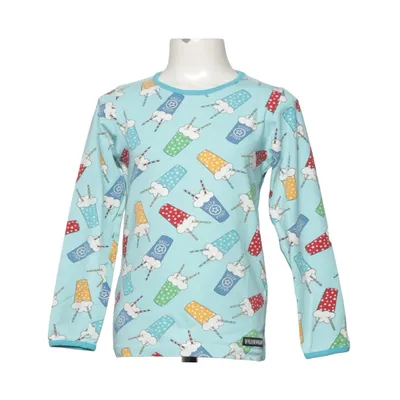 Long sleeve T-shirt (Blue, Multicolored) from Villervalla Elastane, Organic cotton