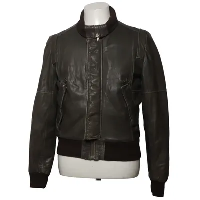 Leather jacket (Green) from Provider Leather, Polyester