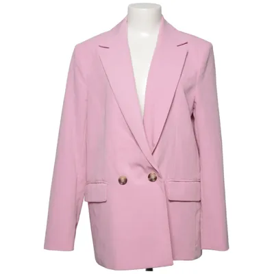 Blazer (Pink) from Bershka Elastane, Polyester, Viscose