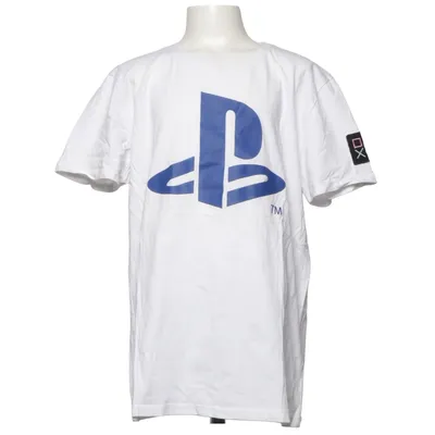 T-shirt (Wit, Blauw) van Playstation Katoen
