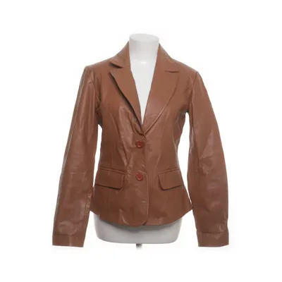 Läderkavaj (Brun) från German Wear Polyester, Skinn