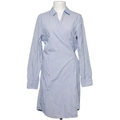 Wikkeljurk (Blauw, Wit) van ONLY Blue Denim Katoen