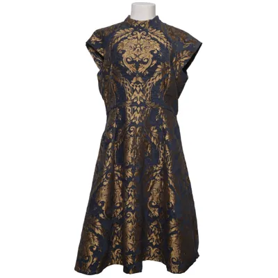 Robe (Bleu, Or) de Chi Chi London Élasthane, Polyester