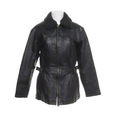 Veste en cuir (Noir) Cuir, Polyamide