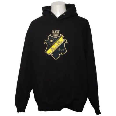 Huvtröja (Svart) från AIK Bomull, Polyester