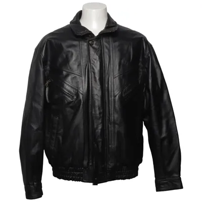 Lederjacke (Schwarz) von Rover & Lakes Leder, Polyester, Viskose