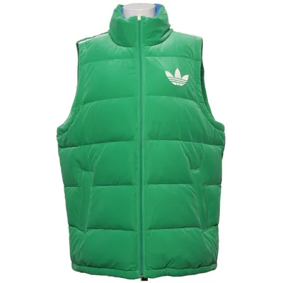 Outdoor vest (Groen, Blauw) van Adidas Originals Dons, Elastaan, Veer, Gerecycled polyester