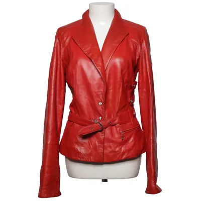 Veste (Rouge) de Studio Studio Viscose, Cuir