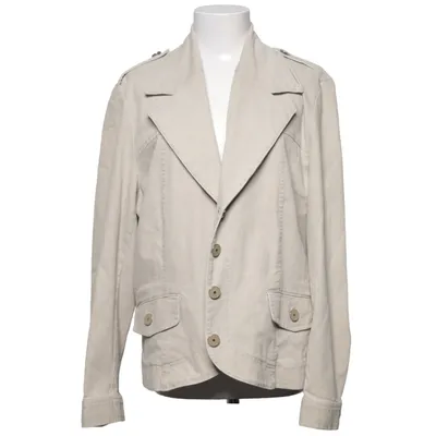 Jacket (Beige) from Kello Cotton, Elastane, Polyester