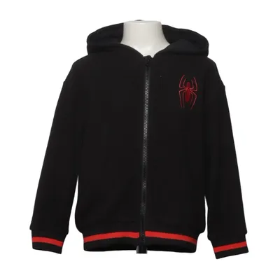 Capuchon sweater (Zwart, Rood) van Name It Katoen, Polyester