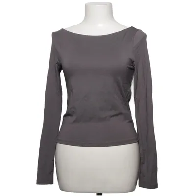 T-shirt à manches longues (Gris) de NA-KD Élasthane, Viscose