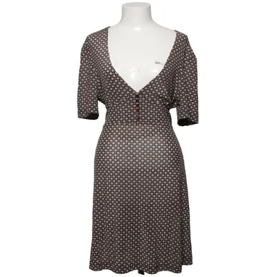 Jurk (Bruin, Blauw, Wit) van Flash Elastaan, Polyamide