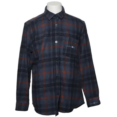 Chemise en flanelle (Bleu, Orange, Noir) de Canada Snow Acrylique, Coton