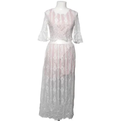 Klänning (Vit, Rosa) från Boohoo