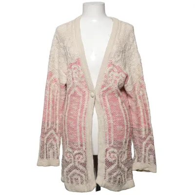 Cardigan (Beige, Pink, Multicolored) from Cream Acrylic, Cotton