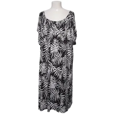 Jurk (Zwart, Wit) van Ms Mode Elastaan, Viscose