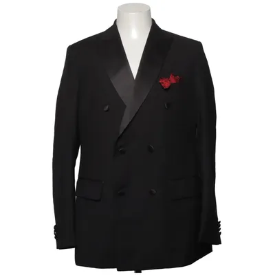 Tuxedo jacket (Black) from Dobell Polyester, Viscose