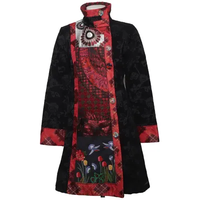 Kappa (Svart, Flerfärgad) från Desigual Bomull, Polyester, Silke, Ull