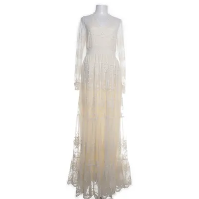 Trouwjurk (Beige) van YAS Katoen, Polyamide
