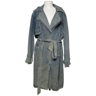 Trench-coat (Bleu) de PrettyLittleThing Coton, Polyester, Viscose