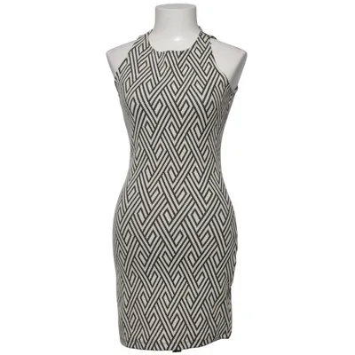 Dress (Black, White) from Mango Basics Cotton, Elastane, Polyester