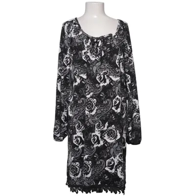 Jurk (Zwart, Wit) van Ellos Plus Collection Elastaan, Polyester