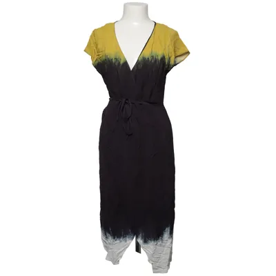 Wrap dress (Black, Yellow, White, Multicolored) from Zara Basic Collection Viscose