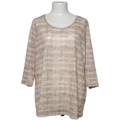 T-shirt (Beige, Blanc) de Charles Vögele Coton, Élasthane, Polyester