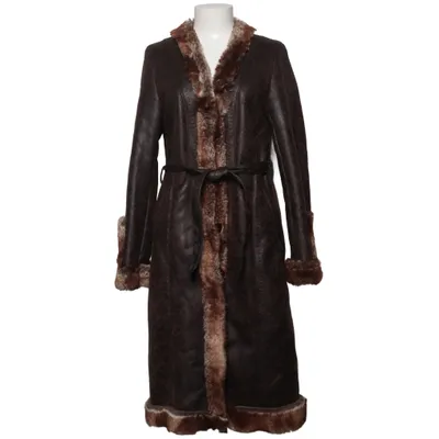 Veste en peau de mouton retournée (Marron) de Gentil Acrylique, Polyester
