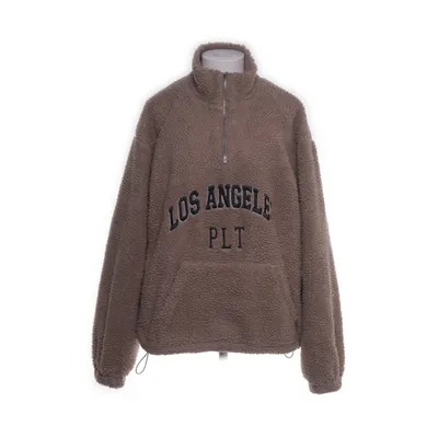 Fleece trui (Bruin) van PrettyLittleThing Polyester, Imitatiebont